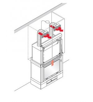 EDILKAMIN ACCESSORIO KIT CANALIZZAZIONE UNO/BIS