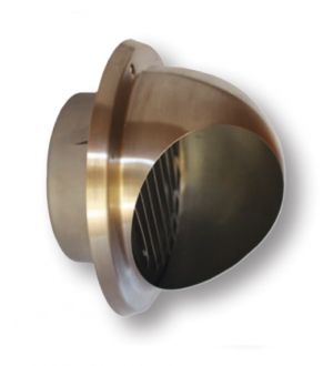 GRIGLIA ESTERNA INOX FISSA Ø100mm TEINX AERAULIQA