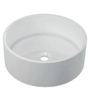 Lavabo Tondo d'appoggio in Ceramica Ponsi Musa senza Troppo Pieno