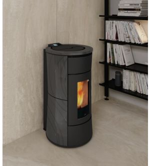 TERMOSTUFA A PELLET EDILKAMIN CHERIE EVO H 14 CERAMICA 
