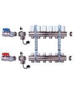 COLLETTORE PER RISCALDAMENTO A PAVIMENTO SERIE TOP A 3 USCITE 1" 1/4