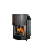 TERMOCAMINO A LEGNA EDILKAMIN ACQUATONDO PRISMATICO VASO APERTO 28,1 kW