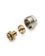 ADATTATORE NICHELATO ATTACCO 3/4" EUROCONO, PER TUBO RAME Ø 16 mm (2 pz.)