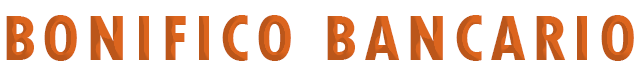 Bonifico bancario Bonifico bancario